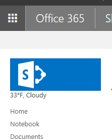 SharePoint Weather Update